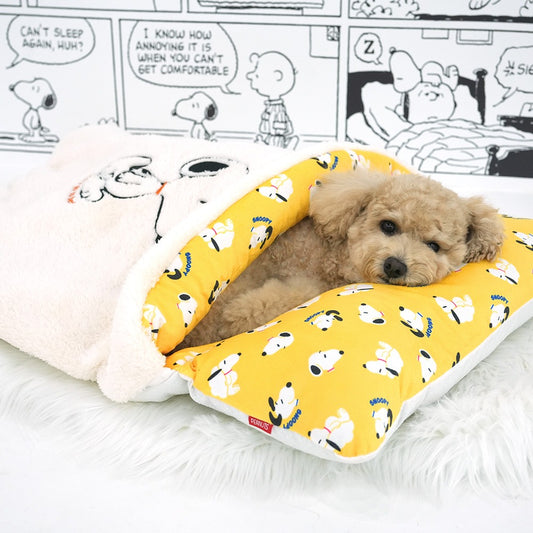 Snoopy Nap Bed | Detachable Blanket 實用床墊/睡袋 | 被仔可打開＆可拆！