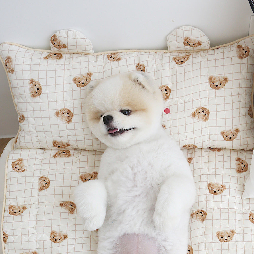 Check Bear Cooling Mat (With Built-in Pillow)