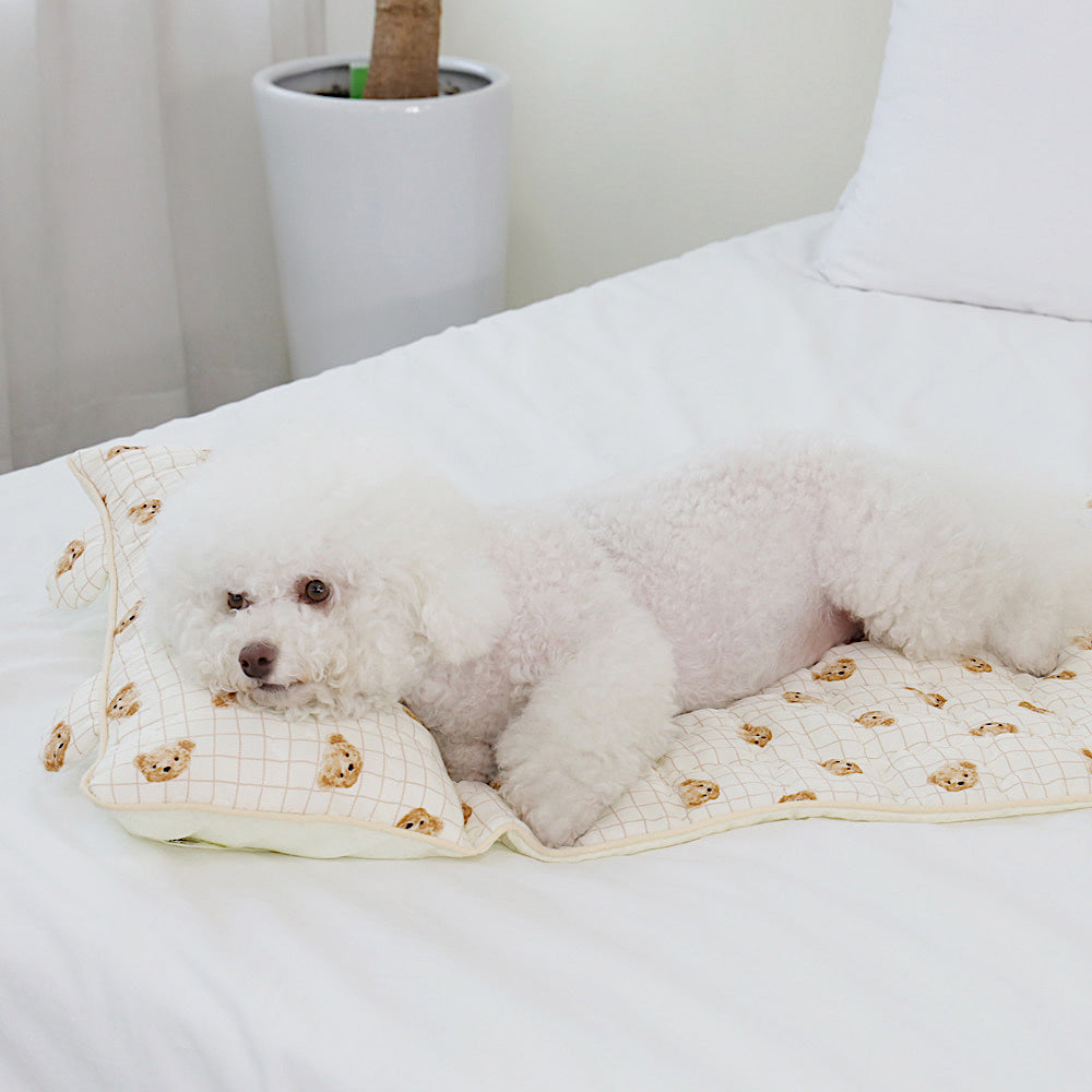 Check Bear Cooling Mat (With Built-in Pillow)