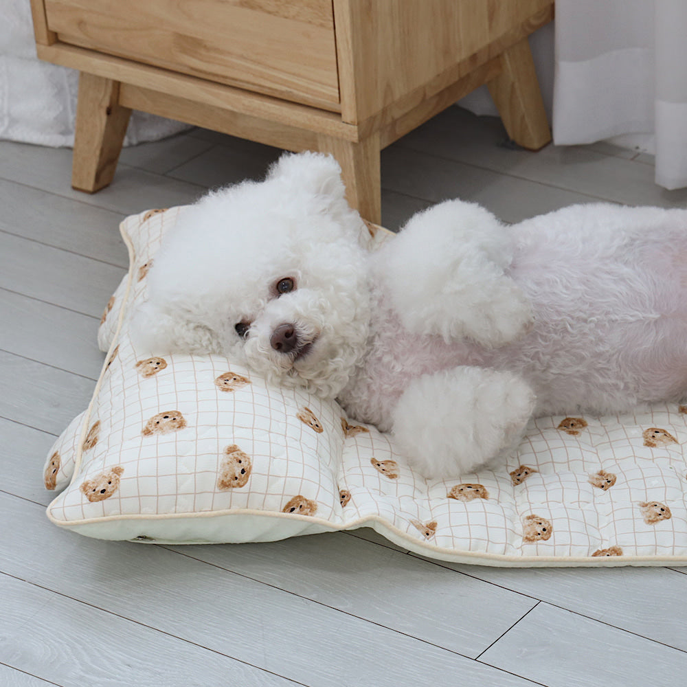Check Bear Cooling Mat (With Built-in Pillow)
