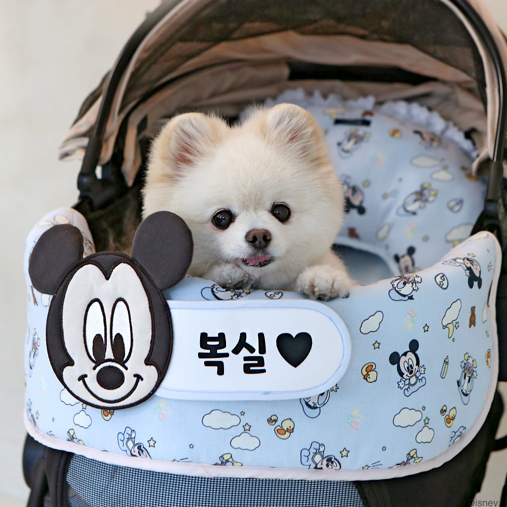 Baby Mickey & Minnie Stroller Comforter | Reversible | Custom Name Tag!
