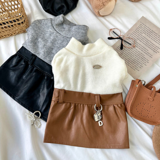 假2件仿皮裙 | 出街必買款