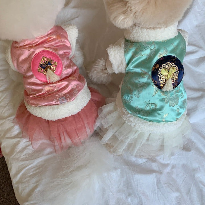 Hanbok Vest Jacket (Fur Lining)