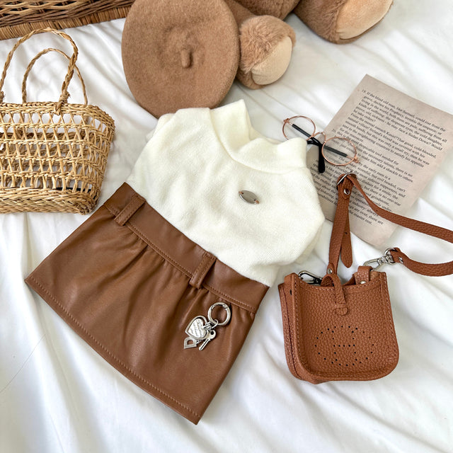 假2件仿皮裙 | 出街必買款