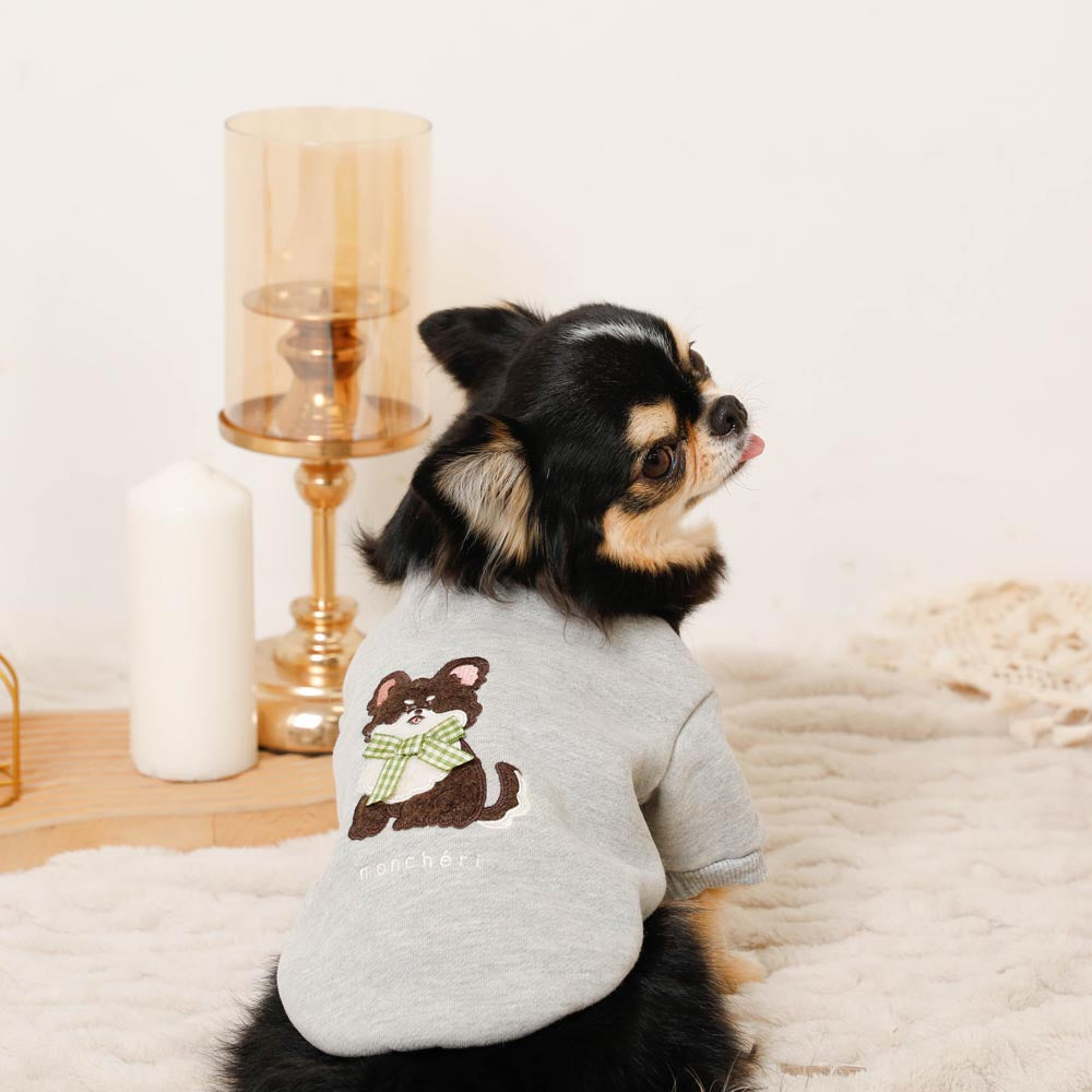 Ribbon Dog Sweatshirt