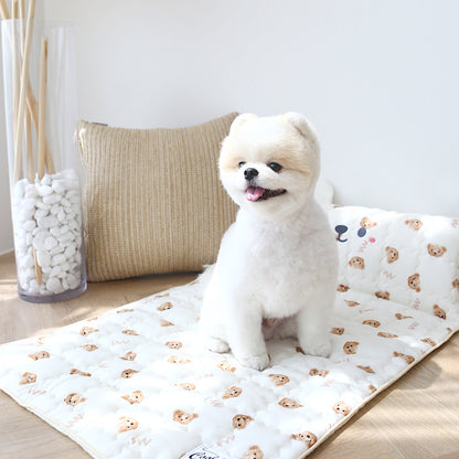 W Bear Cooling Mat (With Built-in Pillow)
