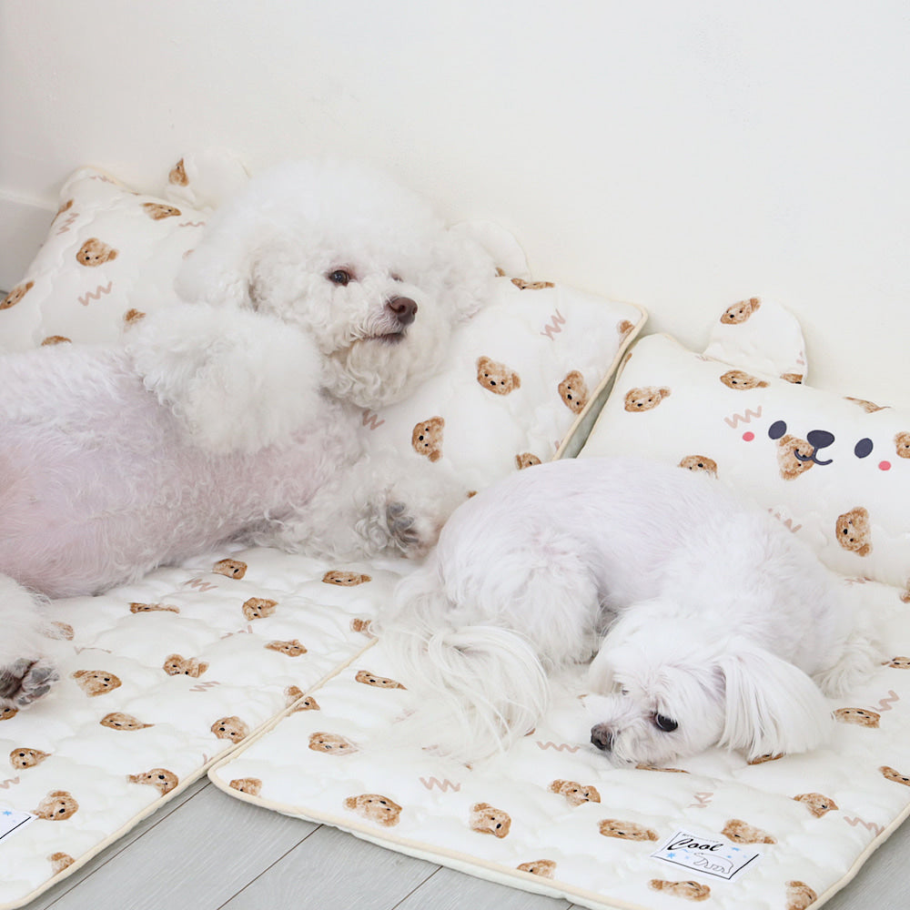 W Bear Cooling Mat (With Built-in Pillow)