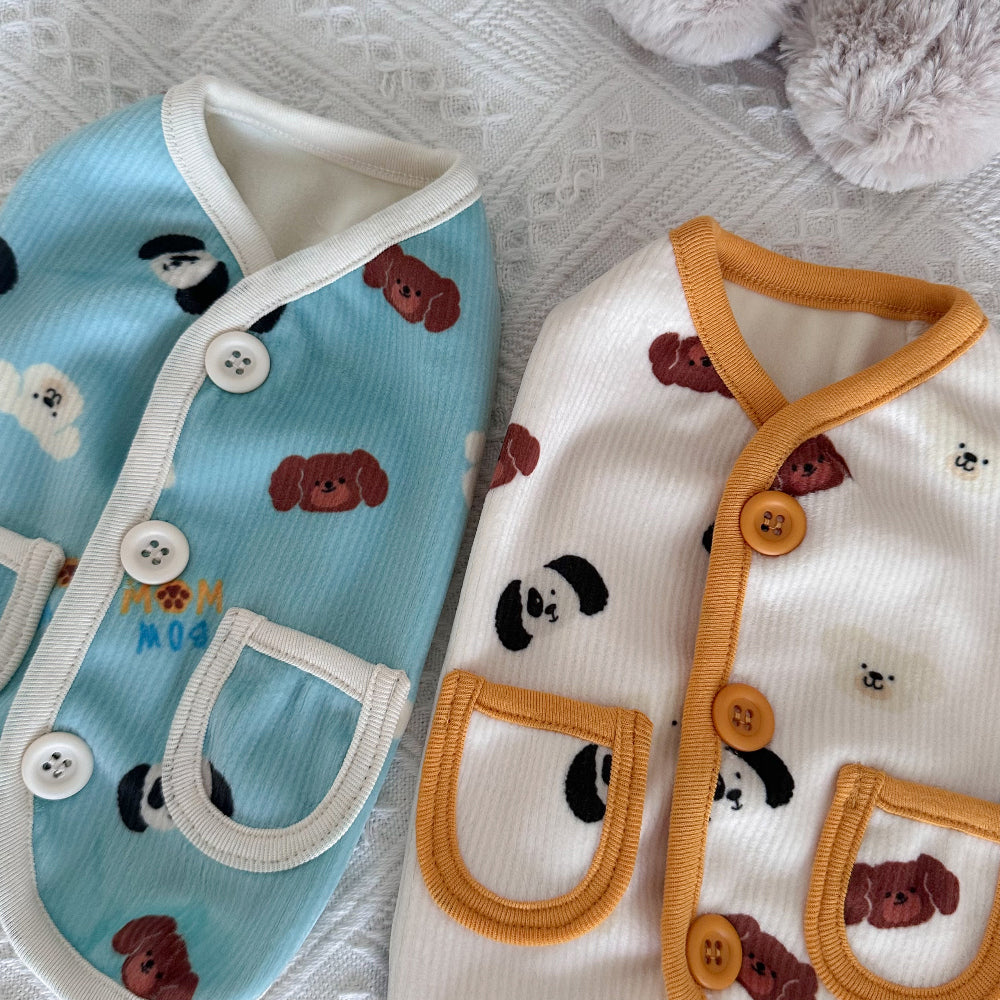 可愛狗狗背心外套