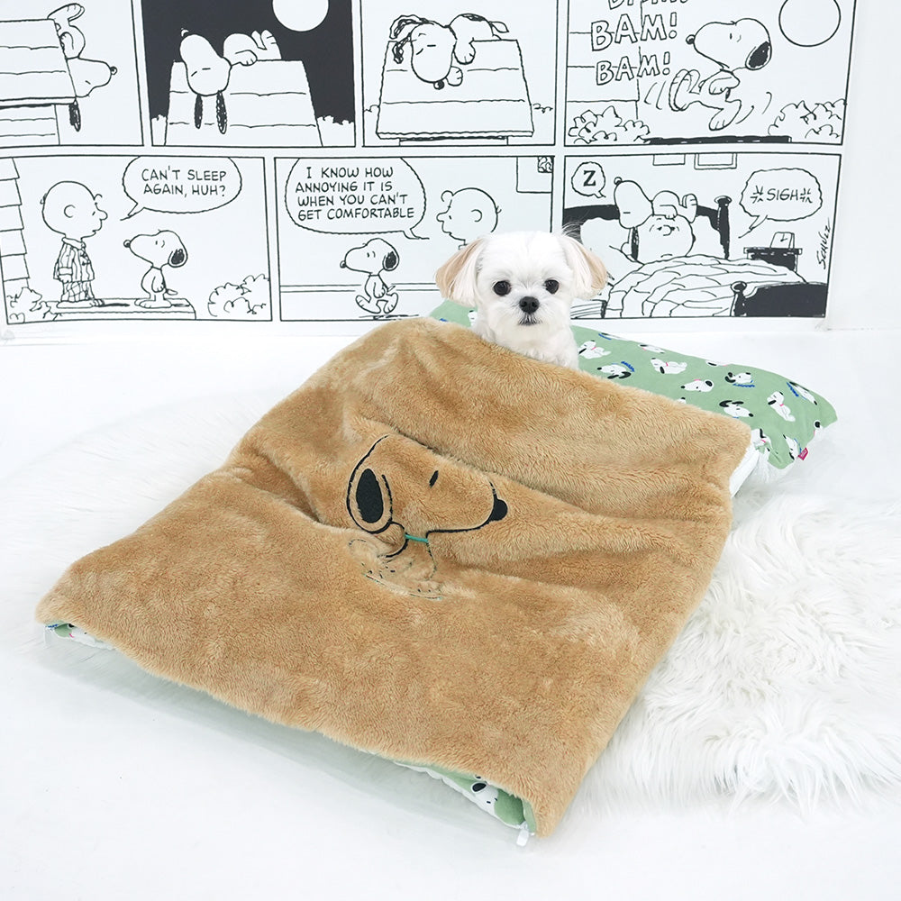 Snoopy Nap Bed | Detachable Blanket 實用床墊/睡袋 | 被仔可打開＆可拆！