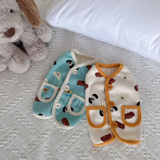 可愛狗狗背心外套