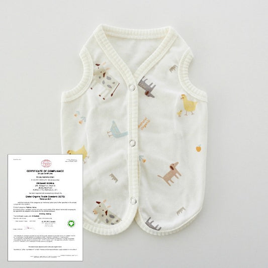 Organic Cotton Animal Vest Jacket