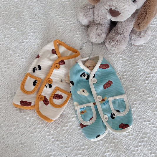 可愛狗狗背心外套