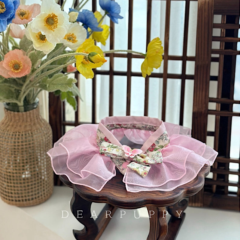 Butterfly Hanbok Sheer Cape