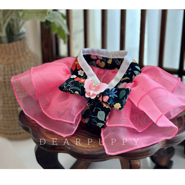 Butterfly Hanbok Sheer Cape