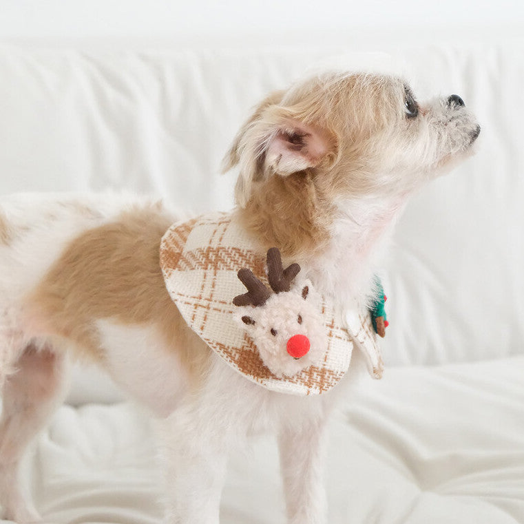 Christmas Check Cape