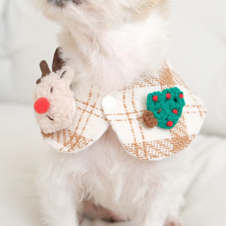 Christmas Check Cape