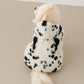 DALMATIAN Fuzzy Poncho (Black)