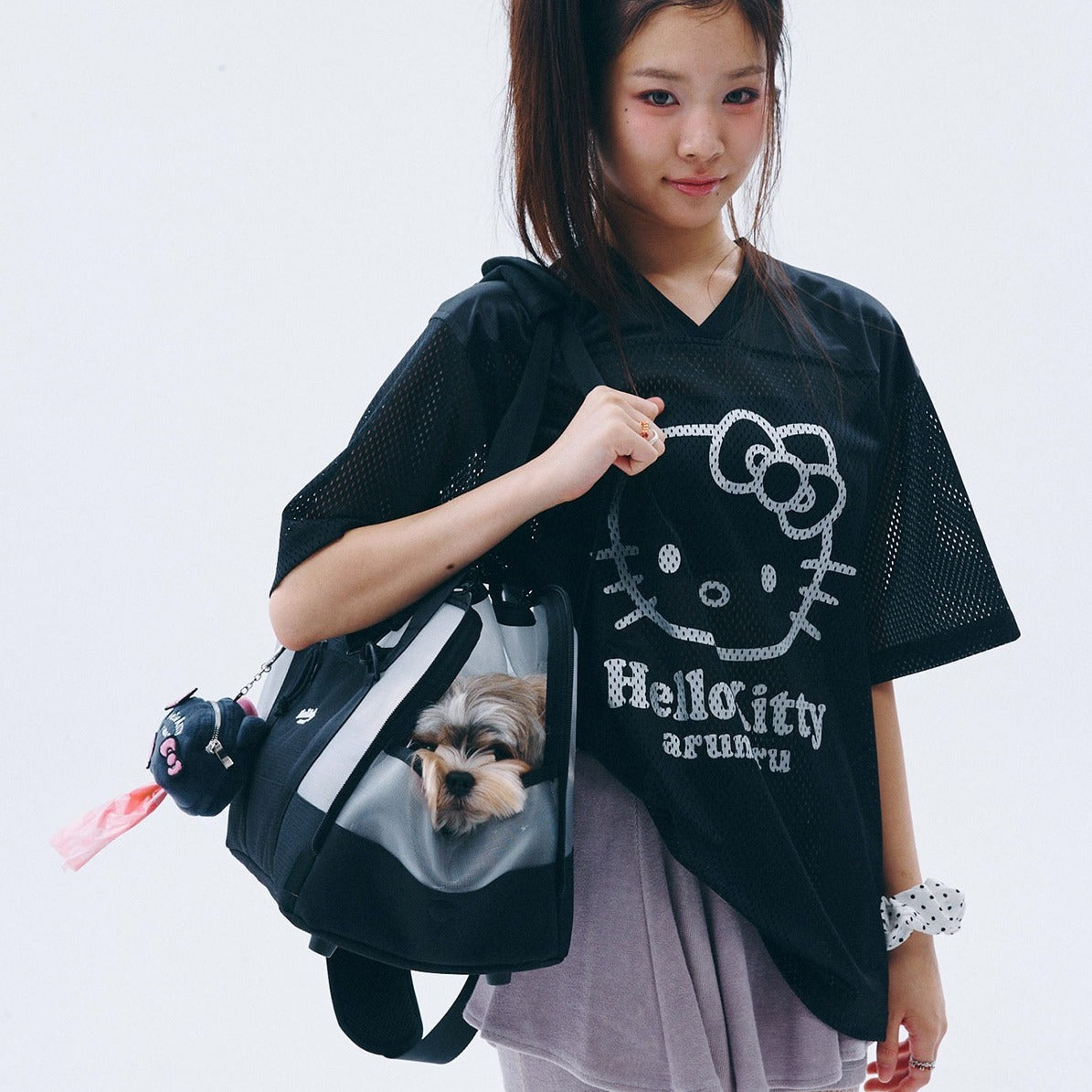 ARUMARU | Hello Kitty Mesh Pet Bag 網狀透氣寵物袋