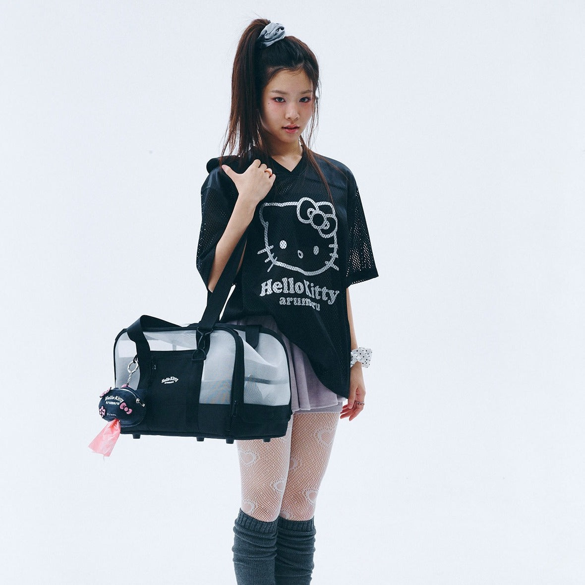 ARUMARU | Hello Kitty Mesh Pet Bag 網狀透氣寵物袋