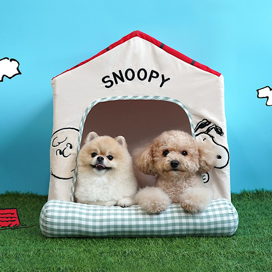Snoopy Frame Pet House | Detachable House & Bed Cover