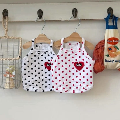 Heart Dotted Vest 心心波點背心