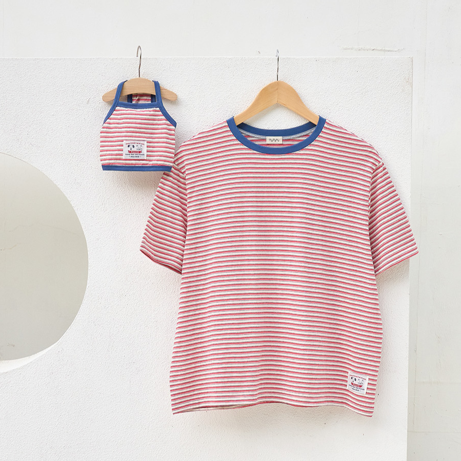 [Couple Style] Vintage Striped Tee | For Pawrents