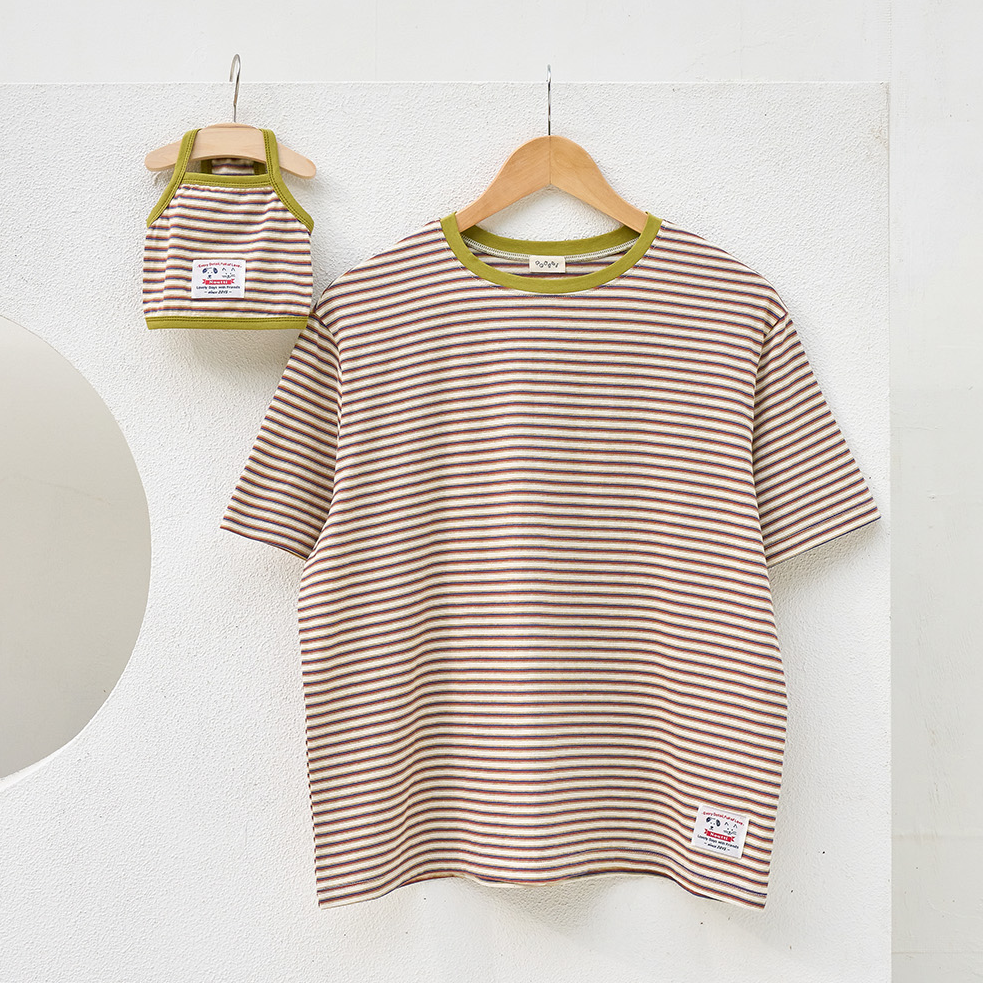 [Couple Style] Vintage Striped Tee | For Pawrents
