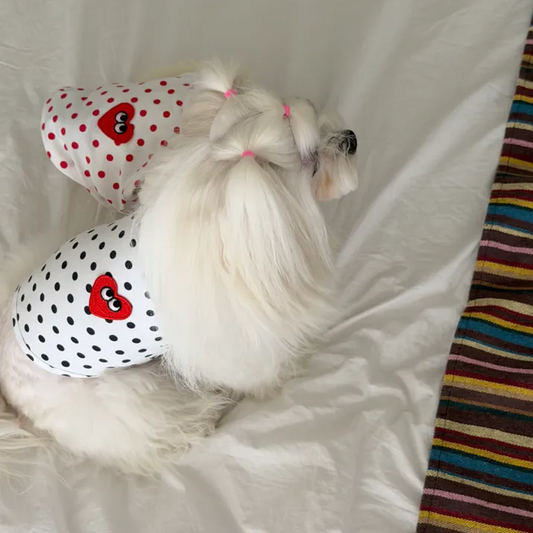 Heart Dotted Vest 心心波點背心