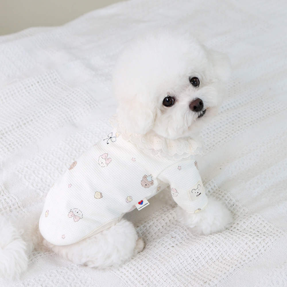 ITSDOG | 熊仔T恤 | Waffle Fabric