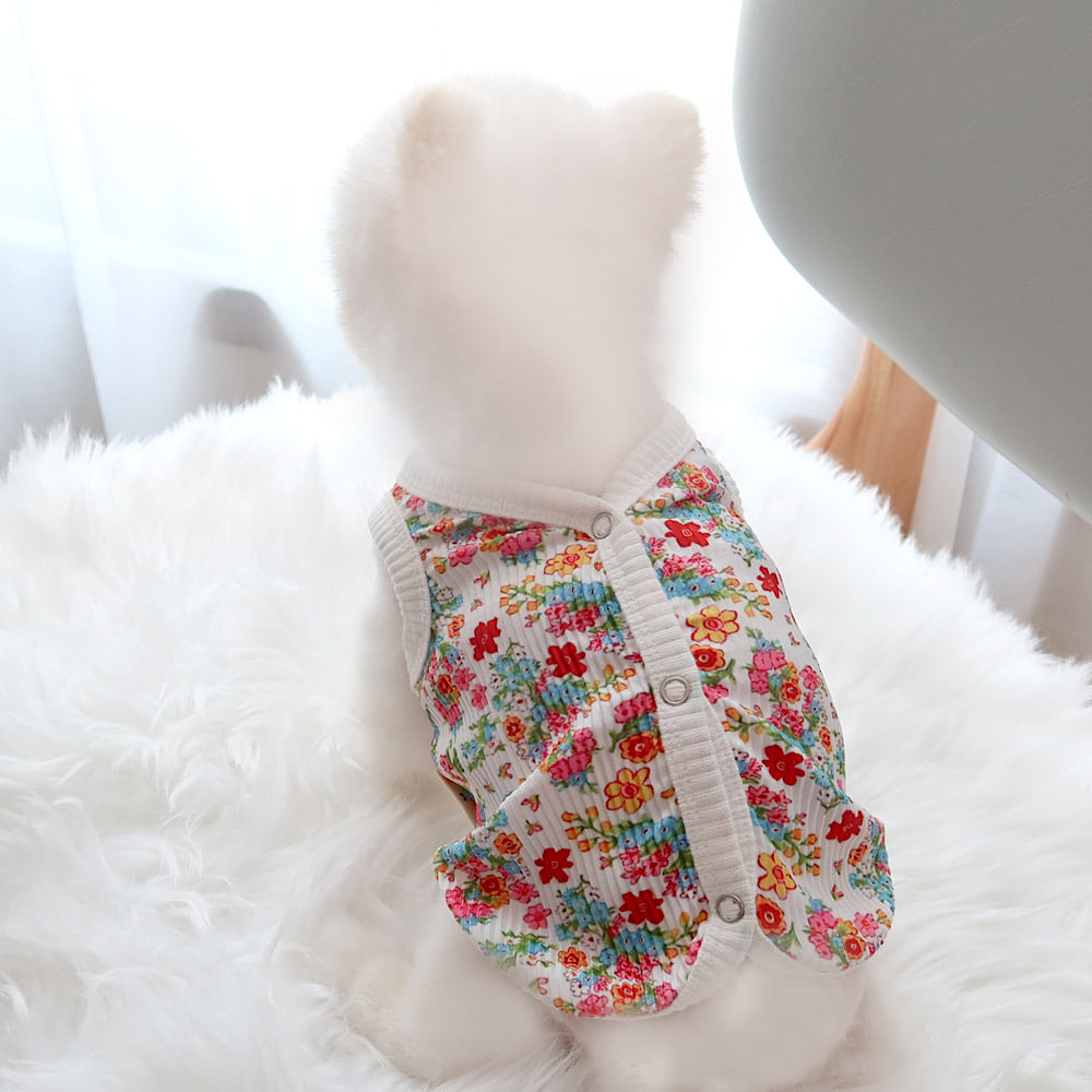 Korean Grandma Vest | Button-up