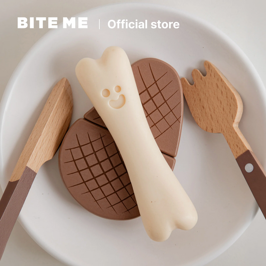 BITE ME | Buddy Bone Toy | Food-Grade Material | Beef Flavour