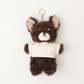 Custom Name Tee Dog Plush Keychain & Bag Charm | FREE High Quality Embroidery