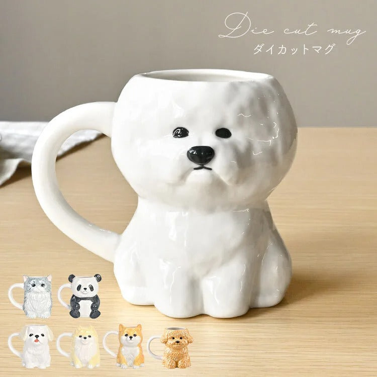 Bichon Frise Die-Cut Mug