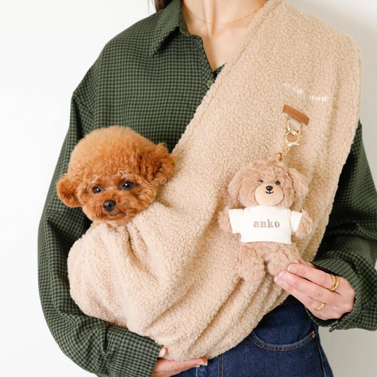 Custom Name Tee Dog Plush Keychain & Bag Charm | FREE High Quality Embroidery