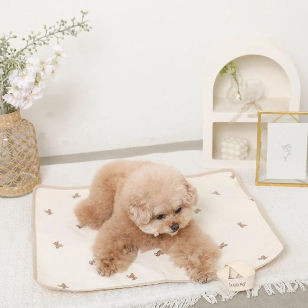 MONCHERI | Custom Name Cafe Mat | FREE High Quality Embroidery