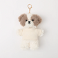 Custom Name Tee Dog Plush Keychain & Bag Charm | FREE High Quality Embroidery