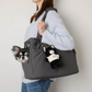 Custom Name Tee Dog Plush Keychain & Bag Charm | FREE High Quality Embroidery