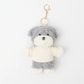 Custom Name Tee Dog Plush Keychain & Bag Charm | FREE High Quality Embroidery