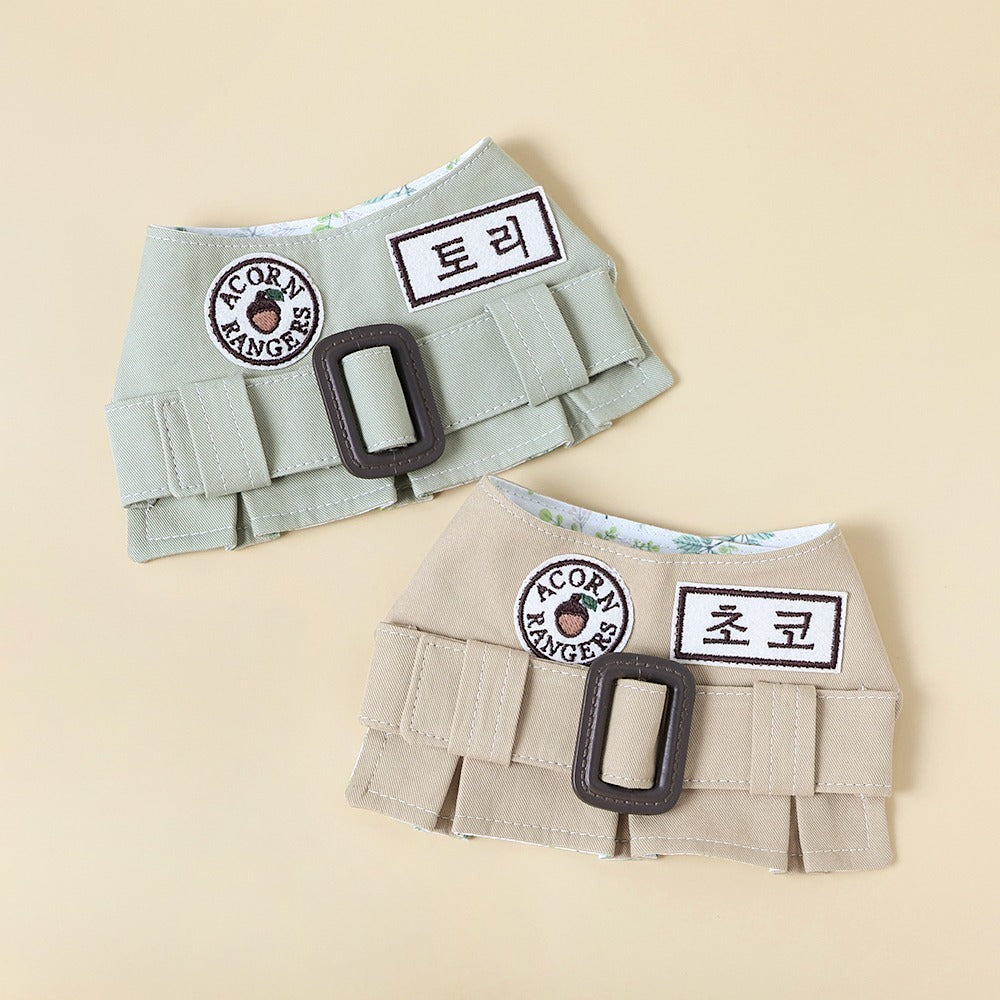 橡果定制百褶披肩｜刺繡名字