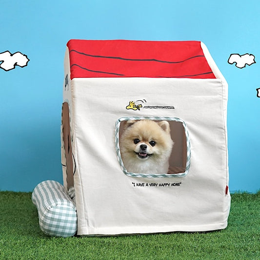 Snoopy Frame Pet House | Detachable House & Bed Cover