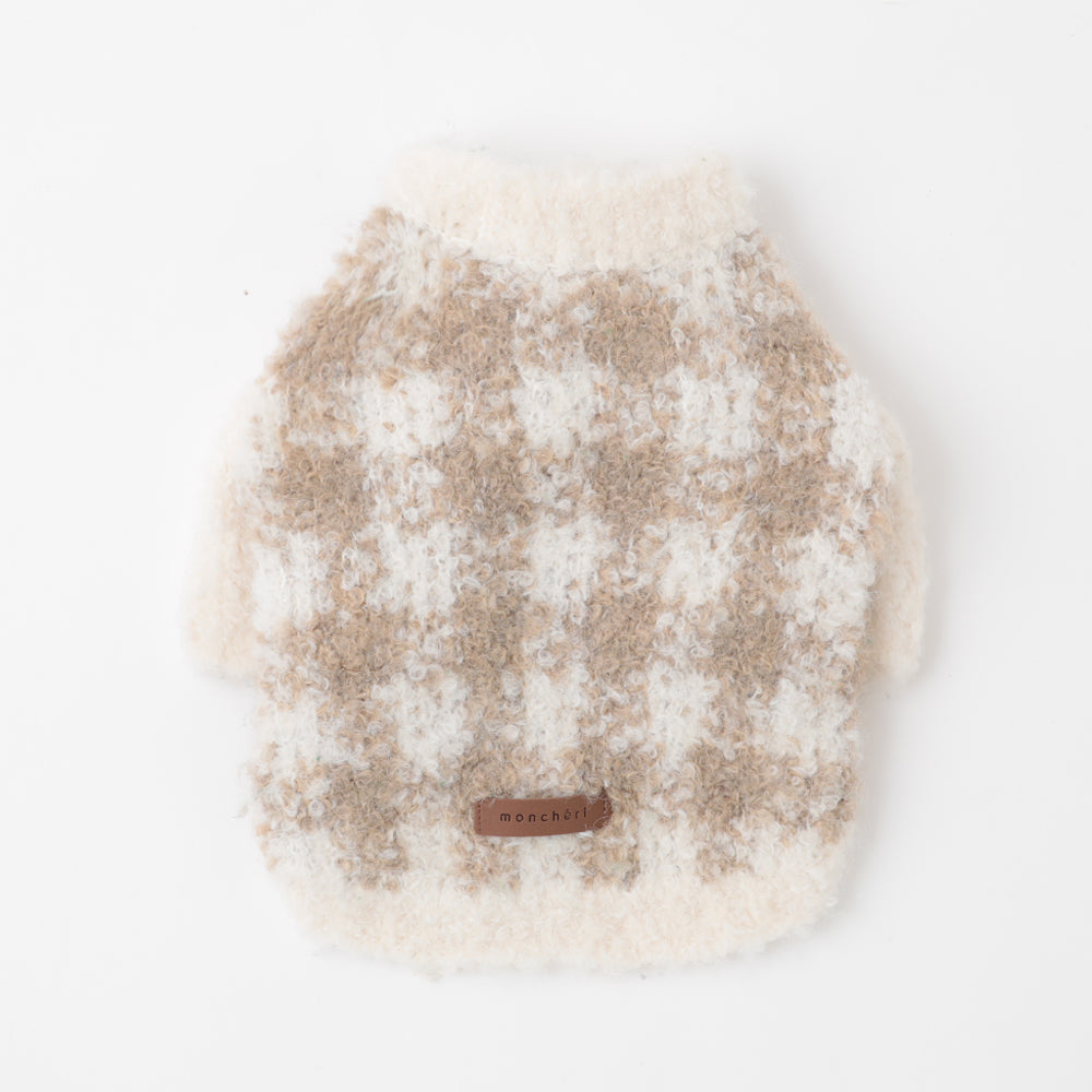 Check Knit Top