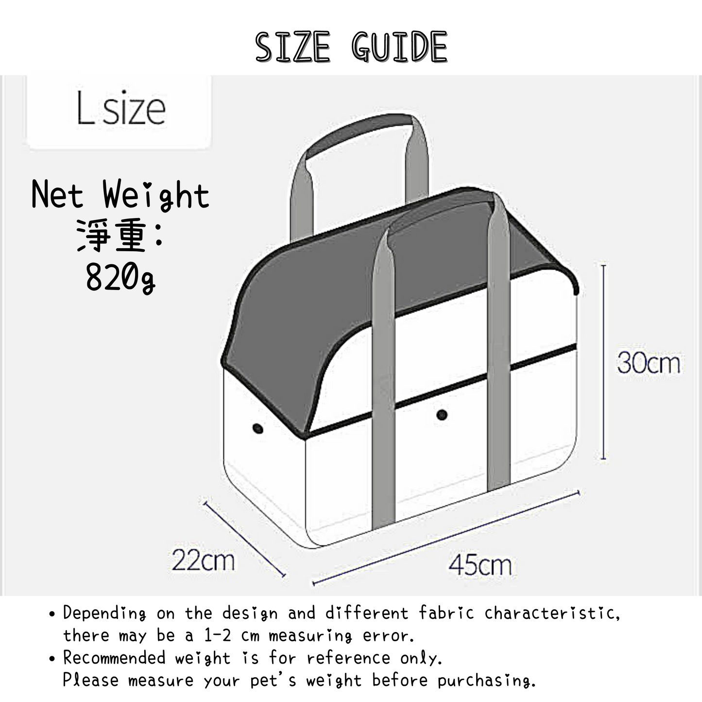 BiteMe Pet Carrier Bag