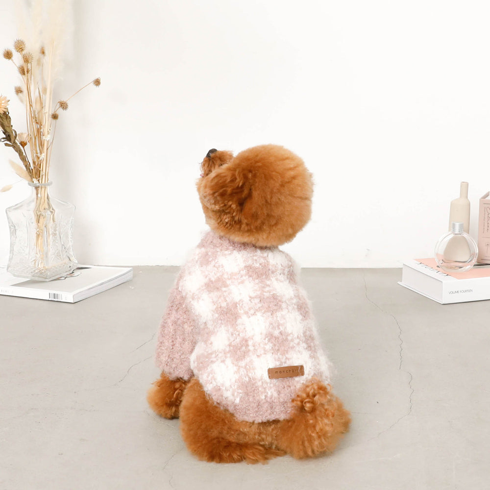 Check Knit Top