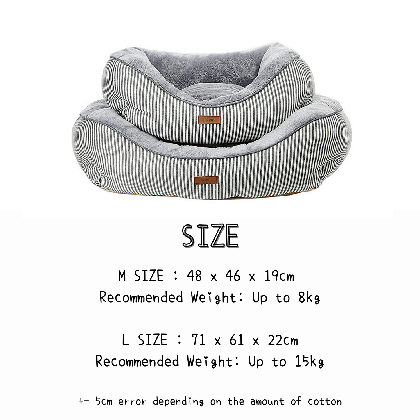 Reversible Velour Bed