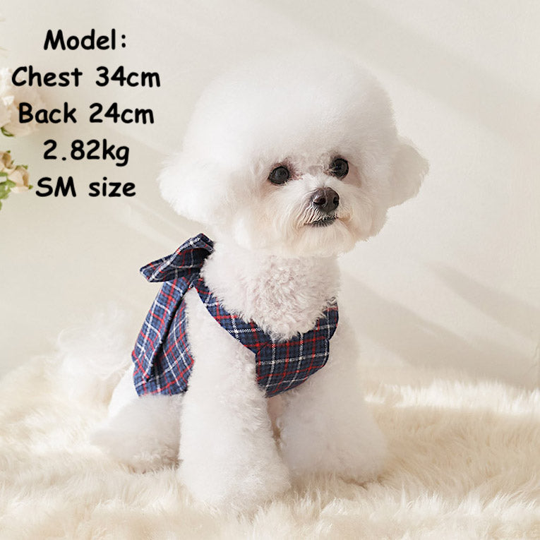 Check Ribbon Vest