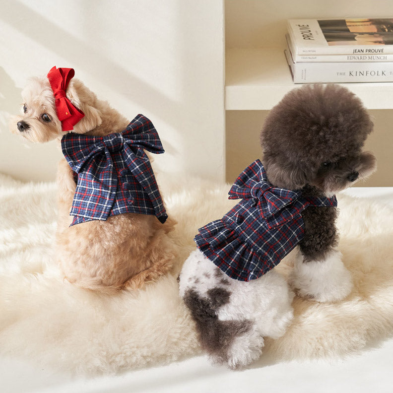 Check Ribbon Vest
