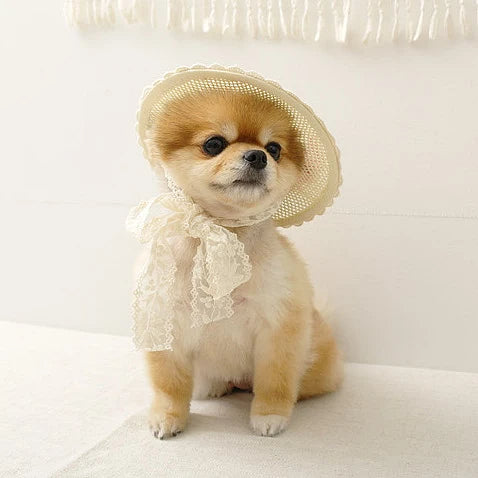 Beach Hat with Lace String