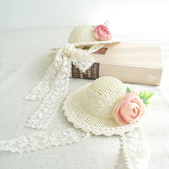 Beach Hat with Lace String