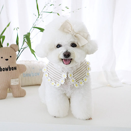 Mini Daisy Striped Cape (NEW COLOR Beige!)