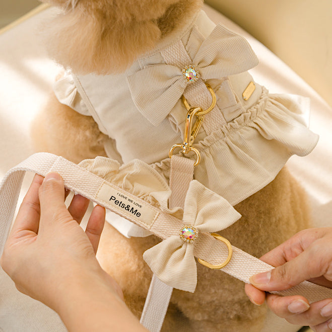 Golden Puppy Corduroy Harness (7 colors)